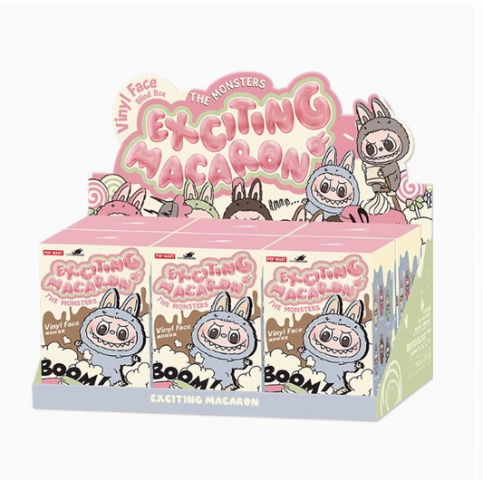 Labubu Doll Blind Box Heartbeat Macaron Face Series Blind Box Trendy Play Cute Mystery Box Pop Capibara Labubu Original Gift