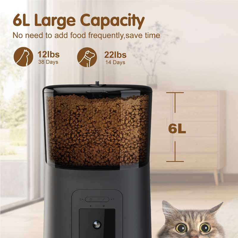 WiFi Smart Pet Feeder with 1080P HD Camera