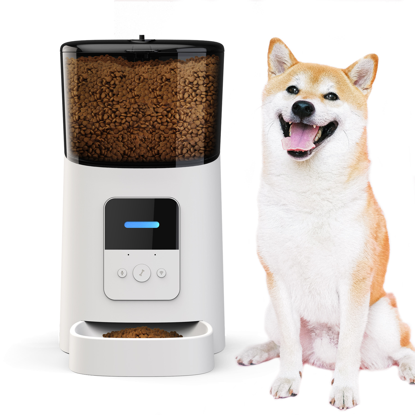 6L smart pet feeder with camera for travel
