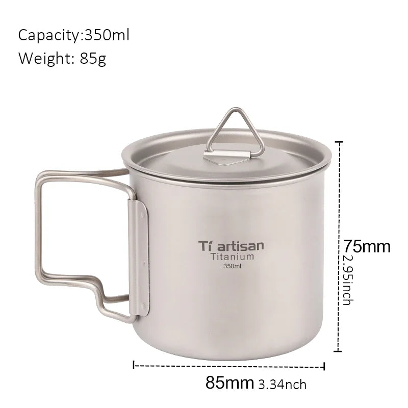 Titanium Folding Water Cup ,Outdoor titanium cup