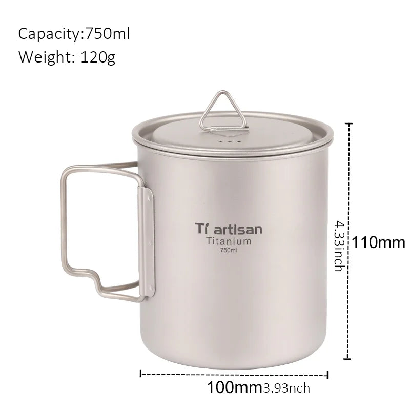 Titanium Folding Water Cup ,Outdoor titanium cup