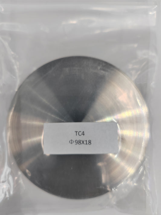 98mm Dental CADCAM Titanium Disc Titan Block Grade 5 Metal Alloy For Implant Abutment