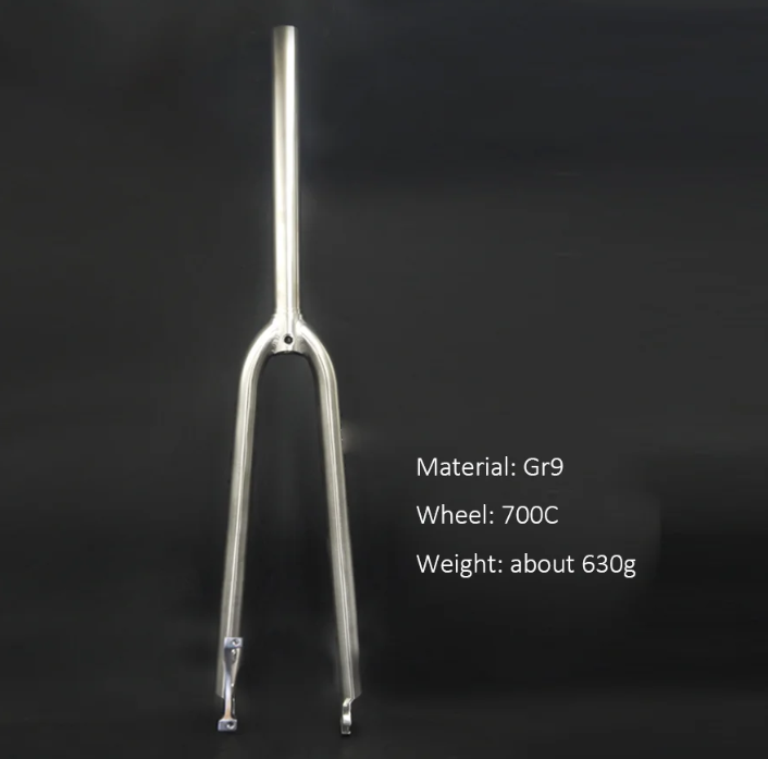 TITANIUM FORK,700C bicycle titanium alloy front fork, road disc brake front fork
