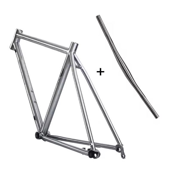 Titanium Alloy Road Gravel Bike Frame 700C Road bike 142*12 Thru Axle, Disc Brake, Flat Amount, Custom Color and Logo