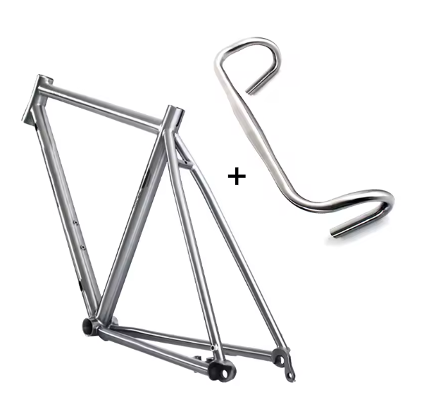 Titanium Alloy Road Gravel Bike Frame 700C Road bike 142*12 Thru Axle, Disc Brake, Flat Amount, Custom Color and Logo