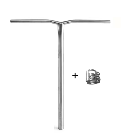 Ultralight Handlebar Over Sized Titanium Pro Scooter T Bar, 720 Height 610 Wide + Small Clamp